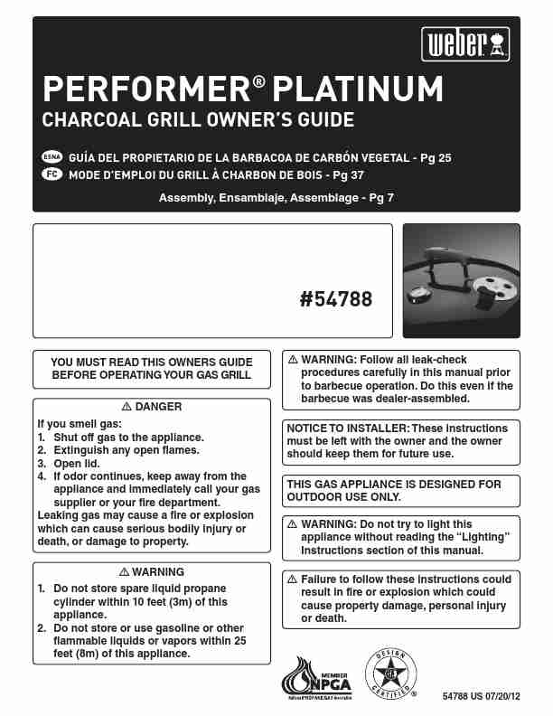 Weber Charcoal Grill PERFORMER PLATINUM-page_pdf